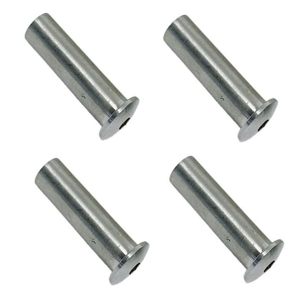 4 Pc Marine Boat Stainless Steel 1/4" Dome Head Stud Receiver Wire Cable Railing