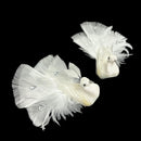 10 Pcs 4-1/2"L Artificial Peacock Bird Glitter Gems Foam Feather Crafts Christmas Ornament Decorations