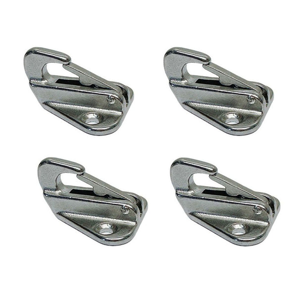 4Pc Stainless Steel 1-1/2" Snap Hook Spring Snap Type Fender Hanger Safety Hook