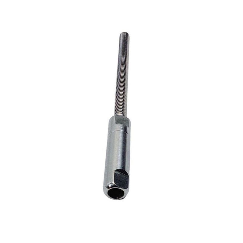 Stainless Steel T316 Fully Threaded 1/8" Push & Go Swageless Stud For 1/8" Cable