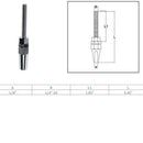 Marine Stainless Steel T316 1/8" Swageless Threaded Stud 1/4" Thread 1/8" Cable