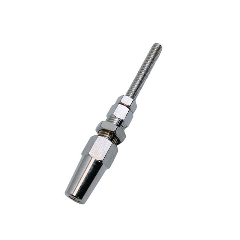 Marine Stainless Steel 3/8" Swageless Threaded Stud 5/8" Thread 3/8" Cable