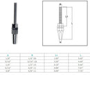 Marine Stainless Steel T316 Swageless Threaded Stud For Cable Wire
