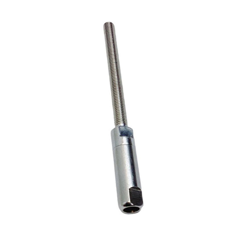 Stainless Steel T316 Fully Threaded Push & Go Swageless Stud For Cable Wire