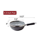 Non-Stick Saute Frying Pan Fry Wok With Lid