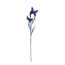 10 Pcs Artificial 31" Blue Glitter Butterflies Dead Twig Spray Window Insect Floral Decor Party Flower Arrangement