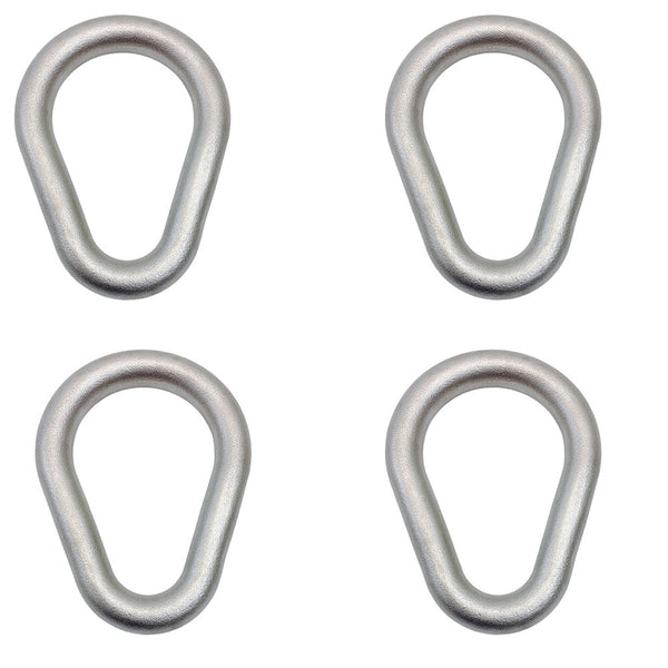4 Pc Marine Stainless Steel 5/8" Drop Forged Pear Shape Master Link WLL 2000 Lbs