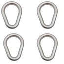 4 Pc Marine Stainless Steel 1" Drop Forged Pear Shape Master Link WLL 3750 Lbs