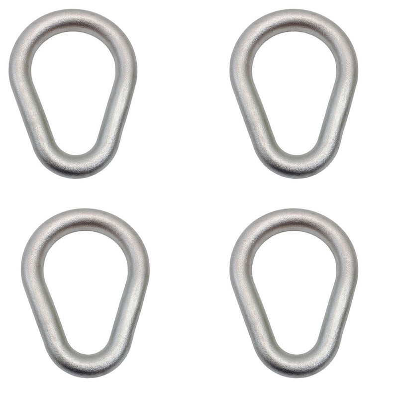 4 Pc Marine Stainless Steel 1" Drop Forged Pear Shape Master Link WLL 3750 Lbs