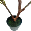 2.25 Ft Fuchsia Artificial Plumeria Flower Tree Tropical Plant in Black Pot