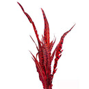 12 Pc 24" Burgundy Faux Feather Spray Feather Bush Christmas Decor Flower