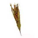 12 Pc 22" Yellow Ruby Faux Feather Spray Feather Bush Christmas Decor Flowers