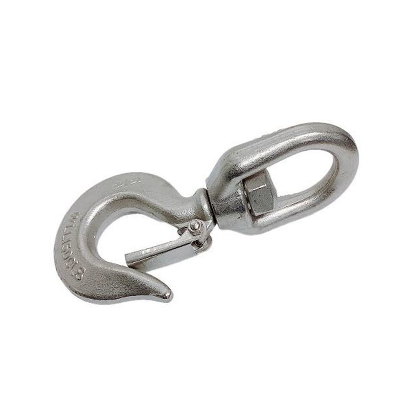 Marine Boat Stainless Steel T316 5/8" Drop Forged Swivel Eye Hook 1,500 LBS WLL
