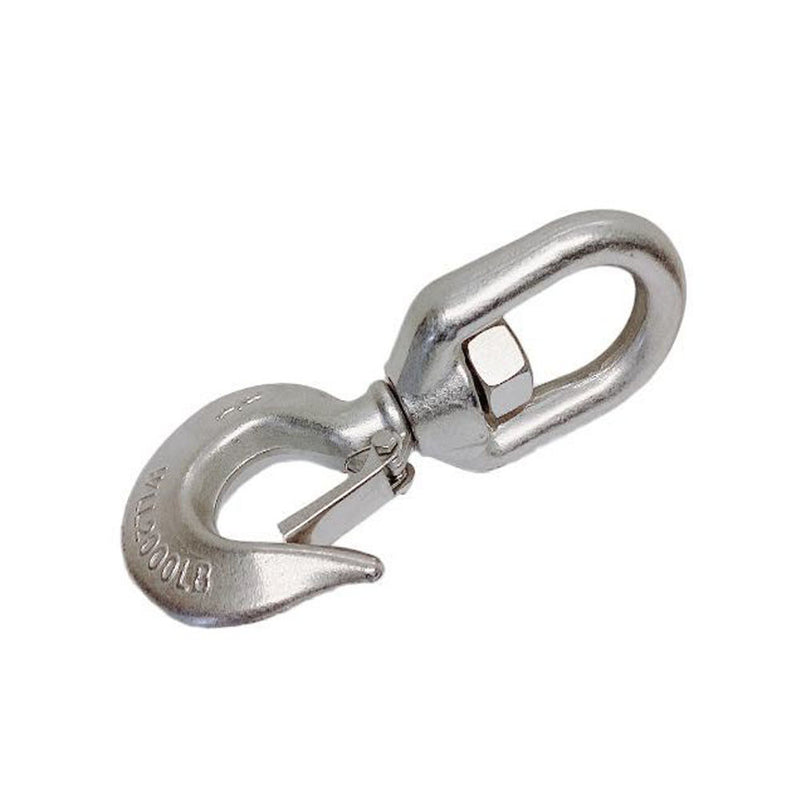 Marine Boat Stainless Steel T316 3/4" Drop Forged Swivel Eye Hook 2,000 LBS WLL