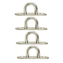 4 Pc Marine Stainless Steel T316 5/16" Oblong Pad Eye Formed Welded Eye Pad Lift