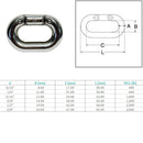 Marine Stainless Steel T316 Connecting Links Connector Links Chain Links