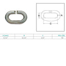 Marine Boat Stainless Steel T316 C Link Connector Link Chain Link Lift Rig