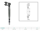 Marine Boat Stainless Steel T316 1/8" Toggle And Swageless Turnbuckle Cable Wire