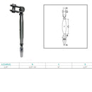 Marine Stainless Steel T316 1/4" Toggle And Swageless Turnbuckle Cable Wire