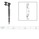 Marine Stainless Steel T316 3/8" Toggle And Swageless Turnbuckle Cable Wire