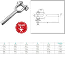 Marine Boat Stainless Steel T316 Drop Forged Swage Jaw Swage Open Sockets