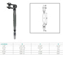 Marine Boat Stainless Steel T316 Toggle And Swageless Turnbuckle For Cable Wire