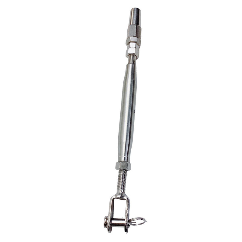 Stainless Steel T316 1/4" Cable Jaw Swageless Turnbuckle 1/2" Pipe Turnbuckle