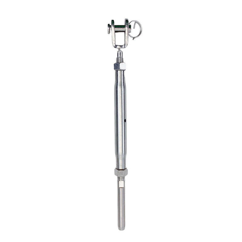 4 Pc Stainless Steel T316 3/16" Cable Jaw And Swage Stud Turnbuckle 5/16" Thread