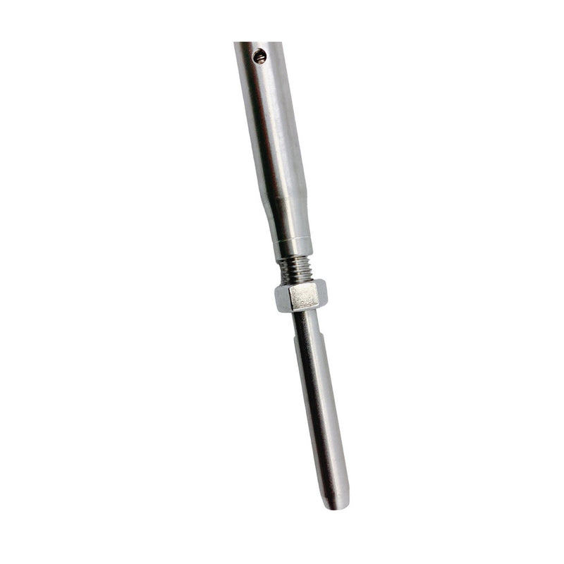 4 Pc Stainless Steel T316 3/16" Cable Jaw And Swage Stud Turnbuckle 5/16" Thread