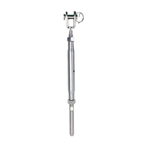 Stainless Steel T316 3/8" Cable Jaw And Swage Stud Turnbuckle 5/8" Thread