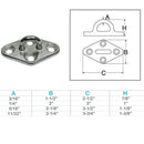 Marine Boat Stainless Steel T304 Diamond Pad Eye Welded Eye Pad Lift Rig
