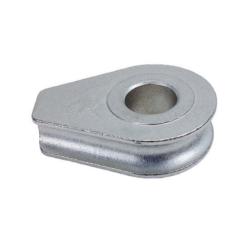 Marine Stainless Steel T316 1" Solid Thimble Precision Cast Wire Rope Thimble