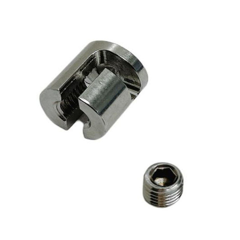 Stainless Steel T316 Adjustable Cross Cable Clip Clamp For Wire Cable Rope