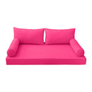 |COVER ONLY| Style 2 Twin Piped Trim Daybed Mattress Bolster Pillow Covers AD110