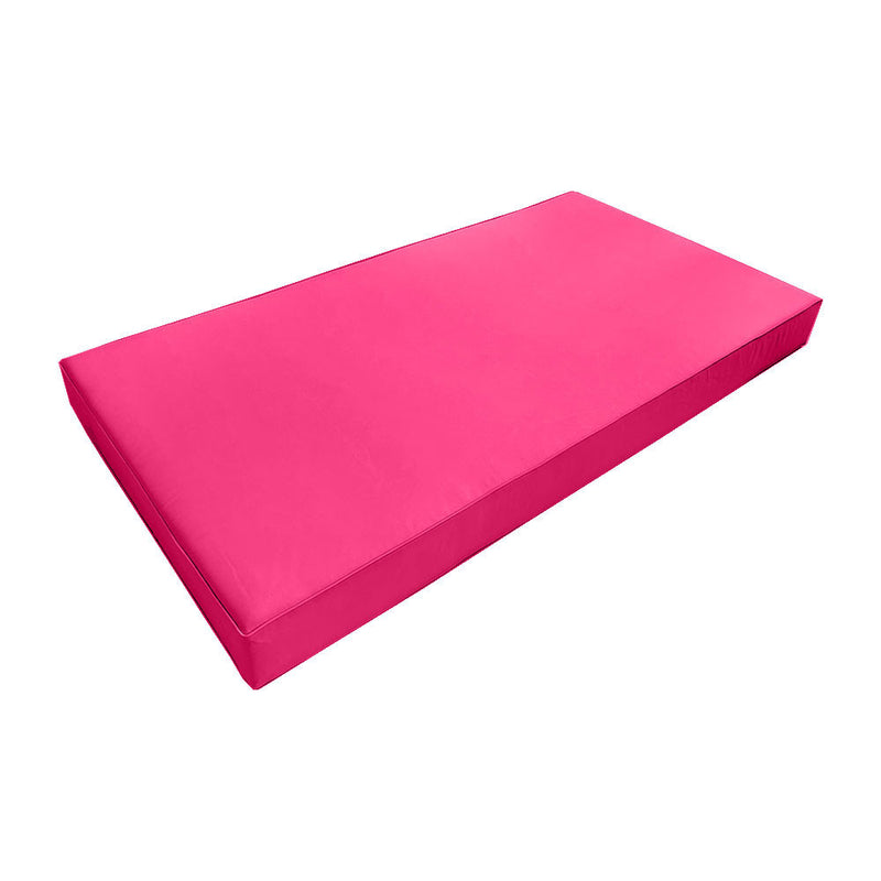 |COVER ONLY| Style 3 Twin Piped Trim Daybed Mattress Bolster Pillow Covers AD110