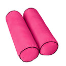 |COVER ONLY| Style 3 Twin Contrast Trim Daybed Mattress Bolster Back Covers AD110