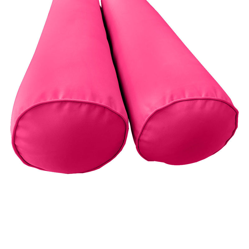 Style 1 Twin Size 5PC Piped Trim Daybed Mattress Cushion Bolster Pillow Complete Set AD110