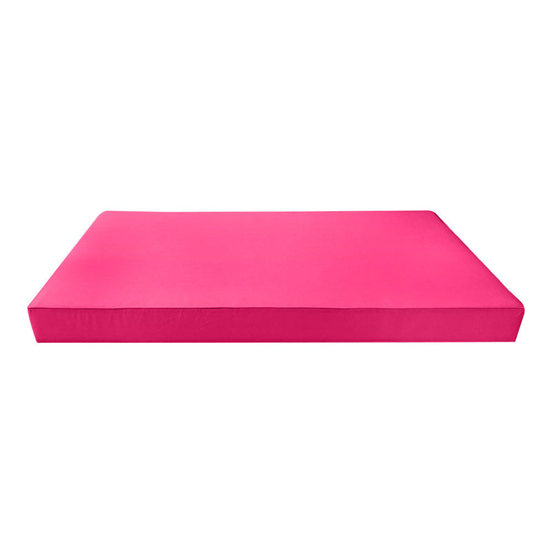 Style 1 Twin Size 5PC Piped Trim Daybed Mattress Cushion Bolster Pillow Complete Set AD110