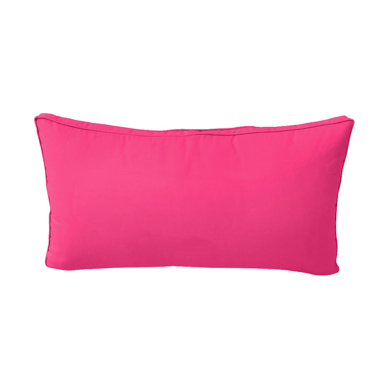 Style 2 Twin Size 5PC Piped Trim Daybed Mattress Cushion Bolster Pillow Complete Set AD110