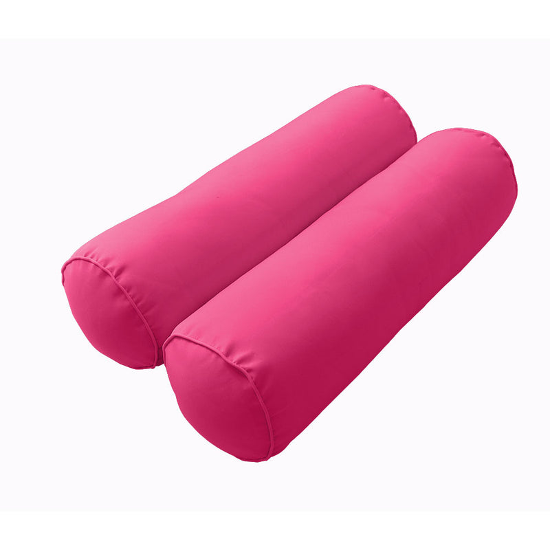 Style 3 Twin Size 6PC Piped Trim Daybed Mattress Cushion Bolster Pillow Complete Set AD110
