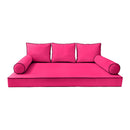 Style 3 Twin Size 6PC Contrast Pipe Daybed Mattress Cushion Bolster Complete Set AD110