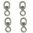 4 Pcs Stainless Steel T316 3/8" Chain Swivel FED SPEC Drop Forged 3400 Lb WLL