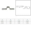 Stainless Steel T316 Eye Strap 4 Holes Marine Hardware Lifting Rigging