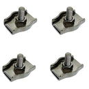 4 Pcs Marine Stainless Steel T304 1/4" Single Simplex Clip Bolt Wire Rope Clips