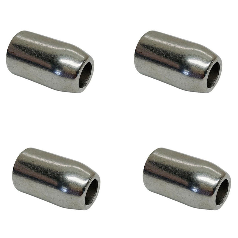4 Pc Marine Stainless Steel 316 5/8" Flemish Sleeve Wire Rope Cable Swage Sleeve