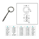 Marine Stainless Steel T304 Ring Eye Bolt Shoulder Bolt