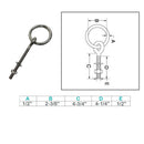 Marine Stainless Steel T304 Ring Eye Bolt Shoulder Bolt