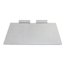 4 Pc 4" x 10" Slatwall Shoe Shelf Flat Styrene Clear Acrylic Display Fixture