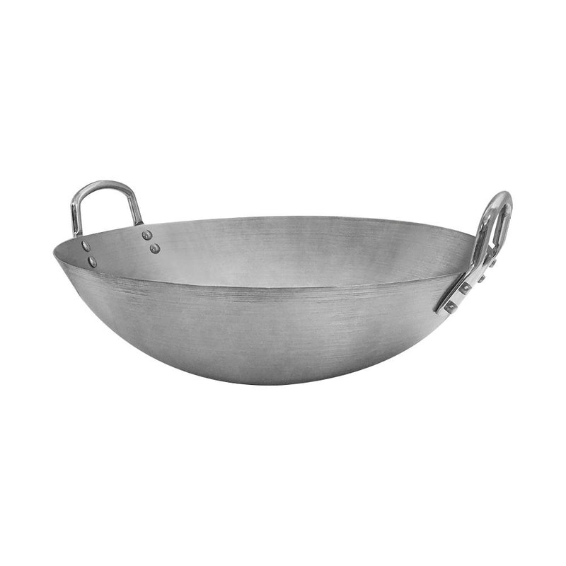 Stainless Steel Wok Pan Gourmet Chef Chinese Traditional Wok Cookware