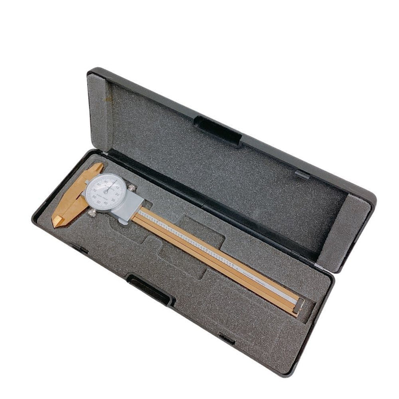 Tin Coated 0-6" Stainless Hardened 4 Way Dial Caliper Shock Proof 0.001" Grad